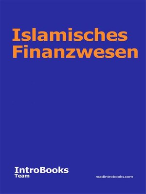 cover image of Islamisches Finanzwesen